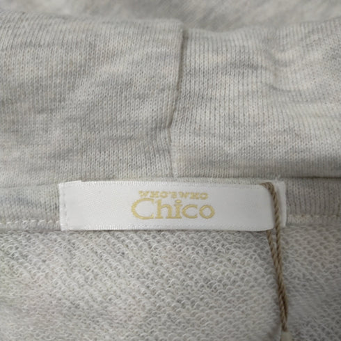 フーズフーチコ whos who Chico 裾ドロストショート丈半袖フードパーカー レディース FREE