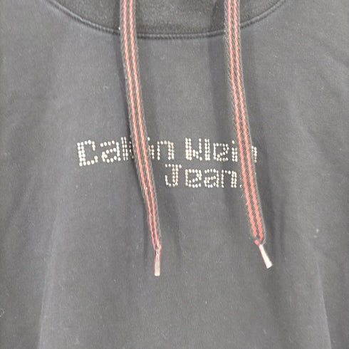カルバンクラインジーンズ Calvin Klein Jeans スタッズテキスト プルオーバーパーカー レディース JPN:XL