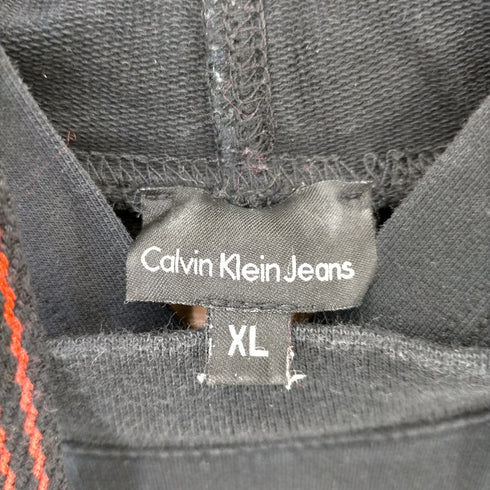 カルバンクラインジーンズ Calvin Klein Jeans スタッズテキスト プルオーバーパーカー レディース JPN:XL