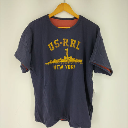 ダブルアールエル ラルフローレン RRL RALPH LAUREN リバーシブルコットンTシャツ ダブルフェイス メンズ