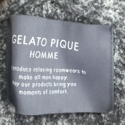 ジェラートピケオム Gelato Pique Homme リブモコパーカ メンズ L