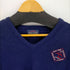 PINE STATE 70-80s MADE IN USA フロントワッペンVネックアクリルニット メンズ JPN:XL