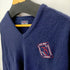 PINE STATE 70-80s MADE IN USA フロントワッペンVネックアクリルニット メンズ JPN:XL