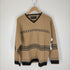 トミーヒルフィガー TOMMY HILFIGER ボックスシルエット Vネック ウール 柄ニット メンズ JPN:S