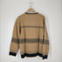 トミーヒルフィガー TOMMY HILFIGER ボックスシルエット Vネック ウール 柄ニット メンズ JPN:S