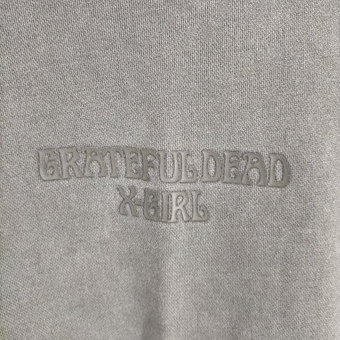 エックスガール X-girl 21AW X-GIRL × GRATEFUL DEAD PIGMENT DYED CREW SWEAT TOP レディース L