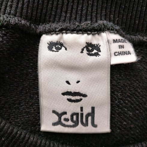 エックスガール X-girl 22SS OVAL LOGO CREW SWEAT TOP レディース S