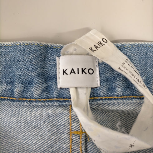カイコー KAIKO 19S/S USED加工スリット入りカットオフデニムパンツ BUG DENIM PANT FULL WASH メンズ JPN:2