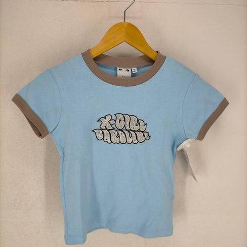 エックスガール X-girl 22SS FRIENDS CAROLINE DINER S/S RINGER TEE レディース S