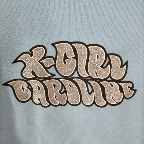 エックスガール X-girl 22SS FRIENDS CAROLINE DINER S/S RINGER TEE レディース S