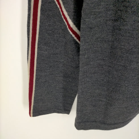 バーバリーブラックレーベル BURBERRY BLACK LABEL ユニオンジャック柄 ホース刺繍ニット メンズ 2