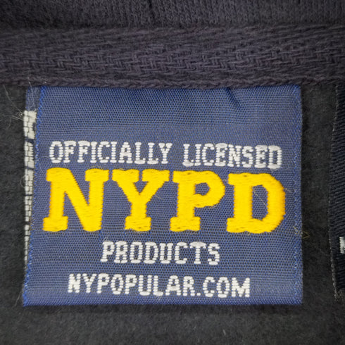 NYPD ワッペンプルオーバーパーカー メンズ XL