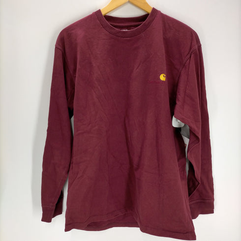 カーハートワークインプログレス Carhartt WIP L/S AMERICAN SCRIPT T/S ロゴ刺繍 L/S Tシャツ メンズ import:M