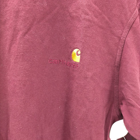 カーハートワークインプログレス Carhartt WIP L/S AMERICAN SCRIPT T/S ロゴ刺繍 L/S Tシャツ メンズ import:M