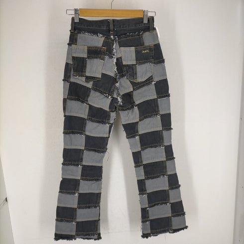 エックスガール X-girl 22SS パッチワーク デニムフレアパンツ レディース S