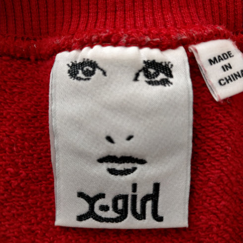 エックスガール X-girl 22AW ROYAL OVAL LOGO CREW SWEAT TOP レディース ONE SIZE