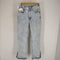 エックスガール X-girl 21AW CHEMICAL WASH SIDE SLIT FLARED DENIM PANTS レディース XS