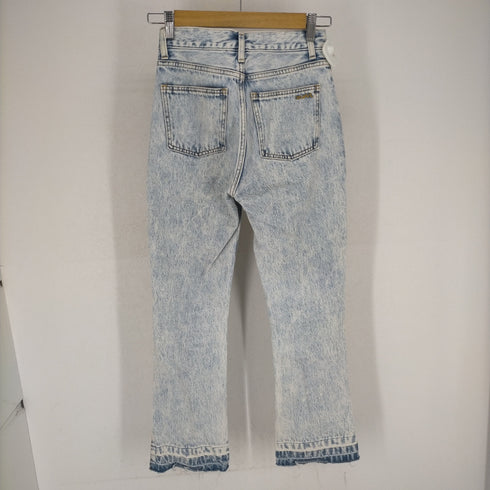 エックスガール X-girl 21AW CHEMICAL WASH SIDE SLIT FLARED DENIM PANTS レディース XS