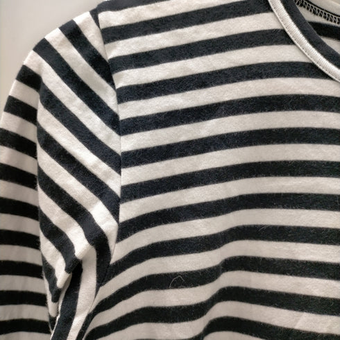 プレイコムデギャルソン PLAY COMME des GARCONS AD2016 ワンポイント レッド ハート ロングボーダーTシャツ レディース JPN:L