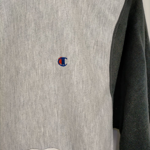 チャンピオン Champion 刺繍タグ 目あり REVERSE WEAVE 袖切替 プルオーバーパーカー メンズ import:M