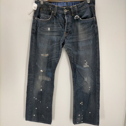 ゲス GUESS PREMIUM EDITION ダメージ加工 ボタンフライ デニムパンツ メンズ 36