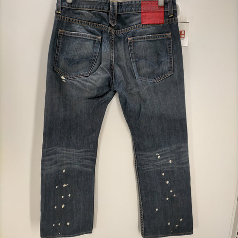 ゲス GUESS PREMIUM EDITION ダメージ加工 ボタンフライ デニムパンツ メンズ 36