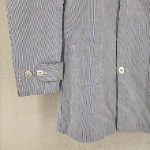 ジュンヤワタナベコムデギャルソンマン JUNYA WATANABE COMME des GARCONS MAN AD2012 HERVIER PRODUCTIONS ヒッコリーストライプ 比翼カバーオール メンズ JPN:S