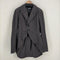 ブラックコムデギャルソン BLACK COMME des GARCONS AD2012 製品染め バックストライプ燕尾ジャケット メンズ JPN:M