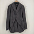 ブラックコムデギャルソン BLACK COMME des GARCONS AD2012 製品染め バックストライプ燕尾ジャケット メンズ JPN:M
