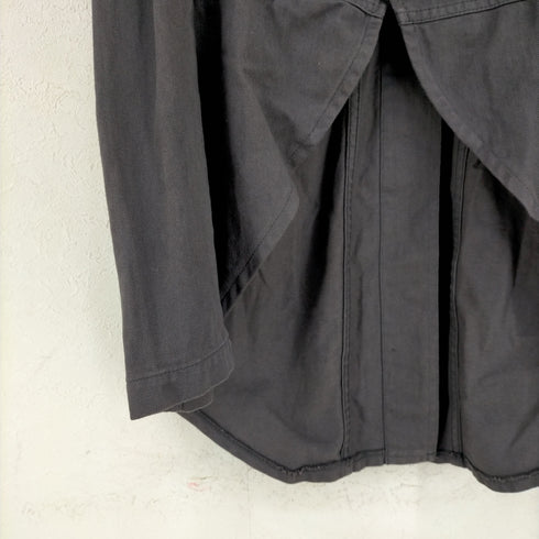 ブラックコムデギャルソン BLACK COMME des GARCONS AD2012 製品染め バックストライプ燕尾ジャケット メンズ JPN:M