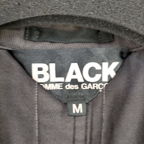 ブラックコムデギャルソン BLACK COMME des GARCONS AD2012 製品染め バックストライプ燕尾ジャケット メンズ JPN:M