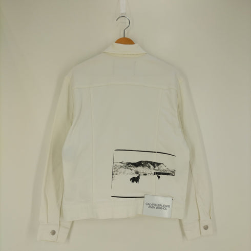 カルバンクラインジーンズ Calvin Klein Jeans PHOTO ART TRUCKER DENIM JACKET メンズ import:S