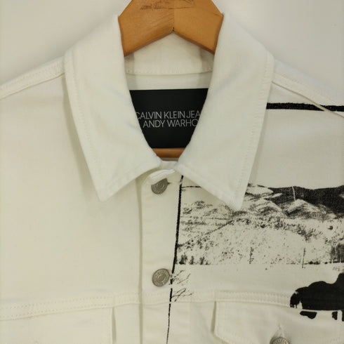 カルバンクラインジーンズ Calvin Klein Jeans PHOTO ART TRUCKER DENIM JACKET メンズ import:S