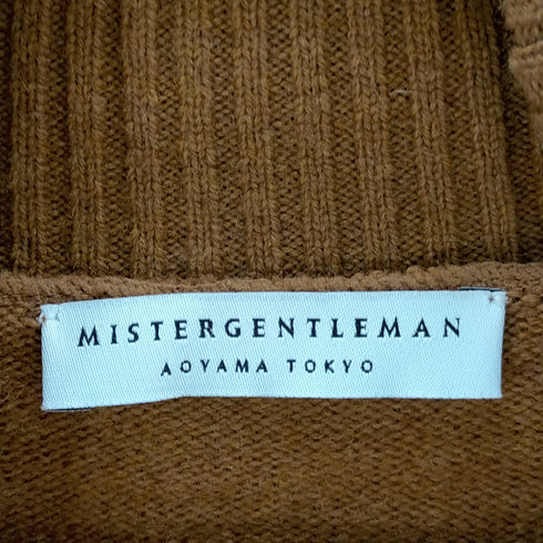 ミスタージェントルマン MR.GENTLEMAN SHIRT MIX TURTLE NECK KNIT メンズ