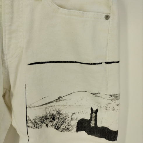 カルバンクラインジーンズ Calvin Klein Jeans PHOTO ART TRUCKER DENIM PANTS メンズ W29 L32