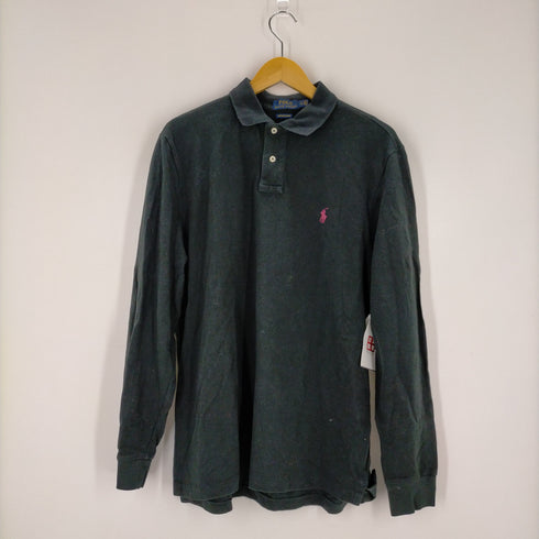 ポロラルフローレン POLO RALPH LAUREN custom fit ポニー刺繍ロングスリーブ鹿の子ポロシャツ メンズ JPN:XL