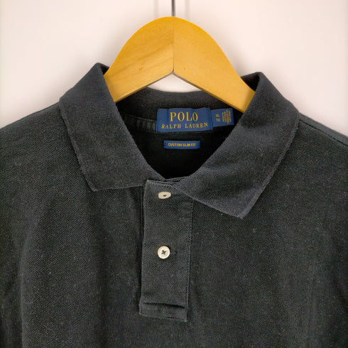 ポロラルフローレン POLO RALPH LAUREN custom fit ポニー刺繍ロングスリーブ鹿の子ポロシャツ メンズ JPN:XL