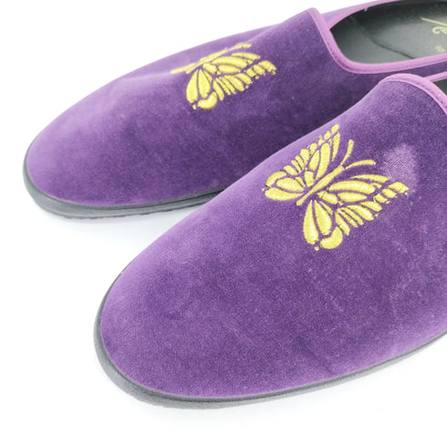 ニードルズ Needles Papillon Emb. Mule ベルベットミュールサンダル メンズ 10