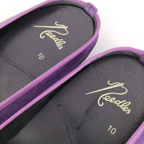 ニードルズ Needles Papillon Emb. Mule ベルベットミュールサンダル メンズ 10