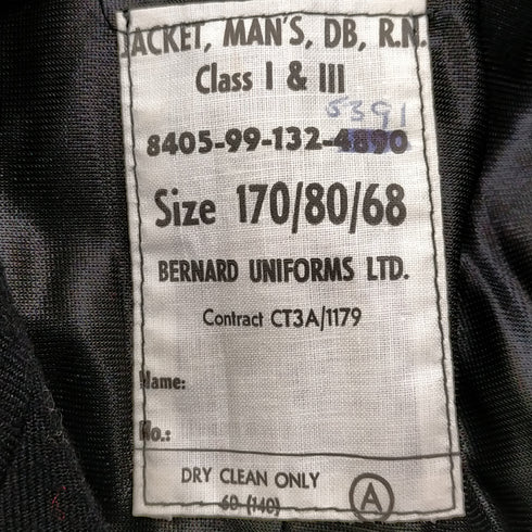 BERNARD UNIFORMS イギリス海軍 ダブルブレストジャケット レディース 170