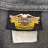 ハーレーダヴィットソン HARLEY DAVIDSON USA製 ロゴパッチ バックプリント ヘンリーネック カットソー メンズ JPN:XL