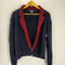 ラルフローレン RALPH LAUREN イタリア製 ウールカーディガン バイカラー メンズ import:M