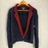 ラルフローレン RALPH LAUREN イタリア製 ウールカーディガン バイカラー メンズ import:M
