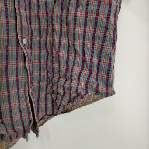 コムデギャルソンシャツ COMME des GARCONS SHIRT フランス製 シアサッカーチェックB.Dシャツ メンズ import:S