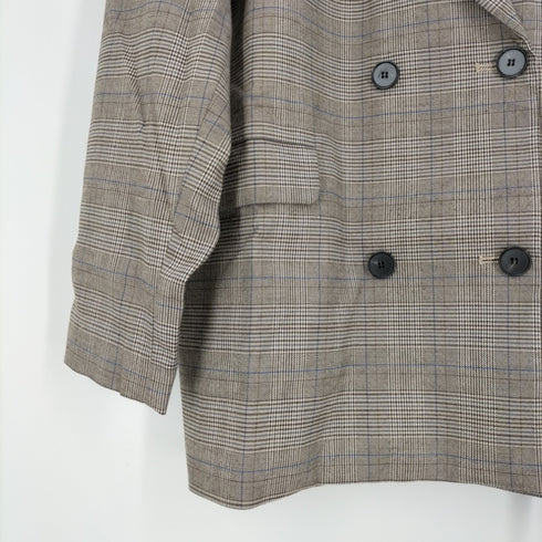 プニュズ PUNYUS 19AW チェックダブルブレストテーラードジャケット レディース 3