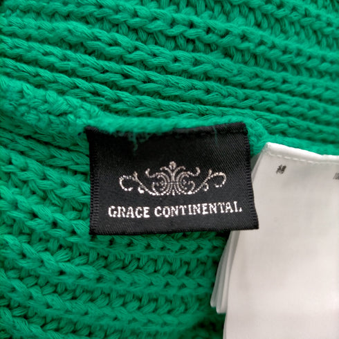 グレースコンチネンタル GRACE CONTINENTAL ニットコンビ カットワーク ワンピース レディース JPN:36