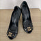トリーバーチ TORY BURCH CARNELL HIGH OPEN TOE WEDGE レディース 9.5