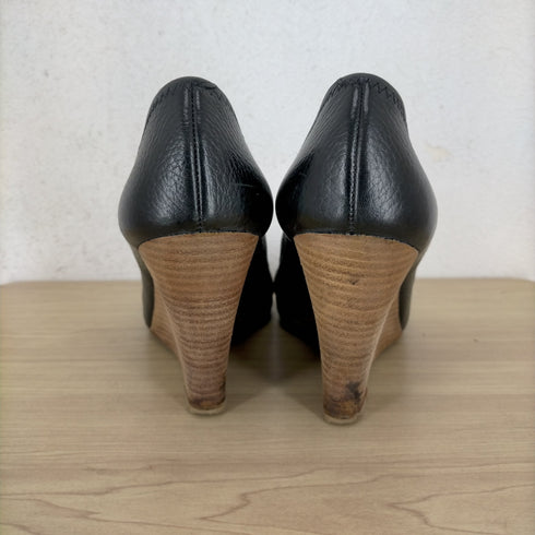 トリーバーチ TORY BURCH CARNELL HIGH OPEN TOE WEDGE レディース 9.5