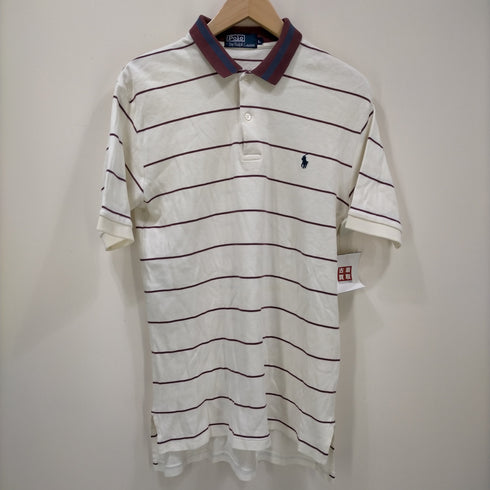 ポロバイラルフローレン Polo by RALPH LAUREN ボーダー コットンポロシャツ メンズ JPN:L