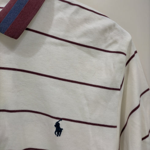 ポロバイラルフローレン Polo by RALPH LAUREN ボーダー コットンポロシャツ メンズ JPN:L
